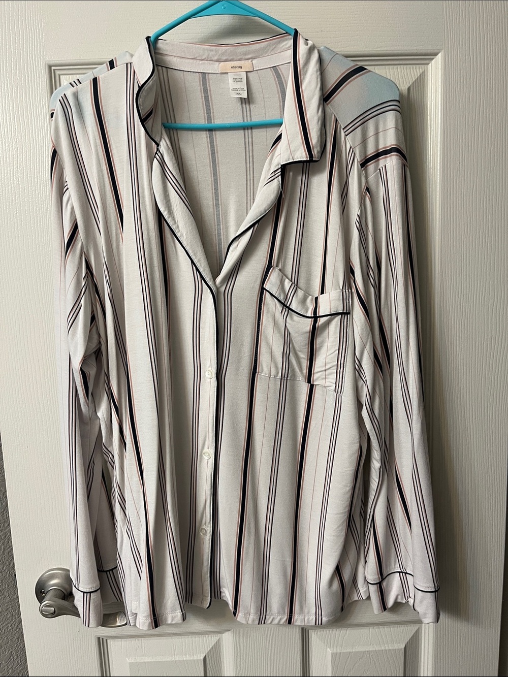 Eberjey Striped Women's Button-Front Pajama Set